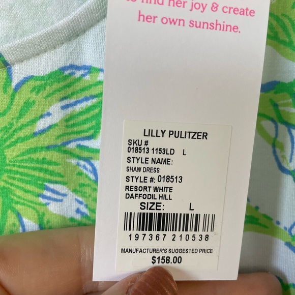 Lilly Pulitzer Vibrant Green and White Dress - Picture 2 of 3